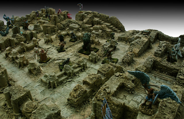 Manorhouse Workshop: Modular Ruined Abbey Scenery - Warhammer Age of Sigmar - Frostgrave Miniature Fantasy Terrain