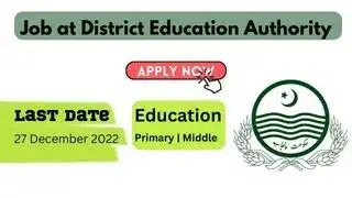 Job at District Education Authority