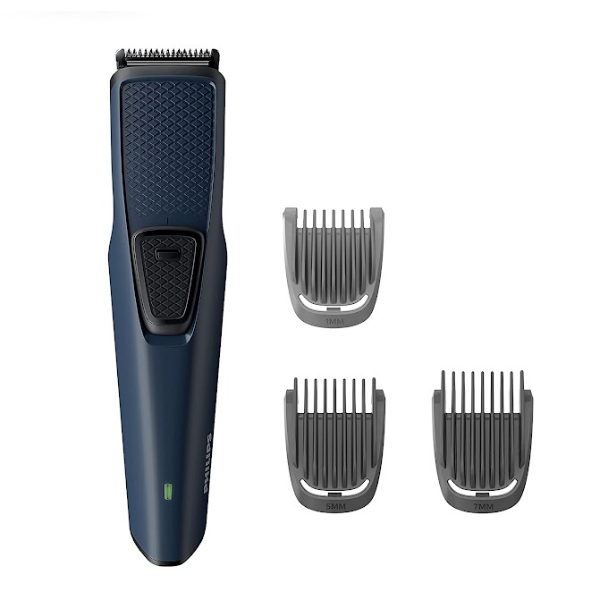 PHILIPS BT1232/15 Skin-friendly Beard Trimmer - DuraPower Technology, Cordless Rechargeable with USB Charging