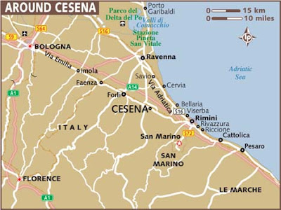 Mappa politica di Cesena