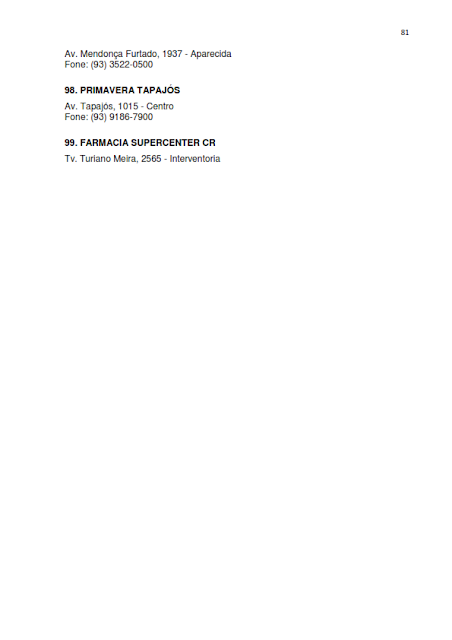 INVENTÁRIO DA OFERTA E INFRAESTRUTURA TURÍSTICA DE SANTARÉM – Pará – Amazônia – Brasil / ANO BASE 2013  -  I. INFRAESTRUTURA DE APOIO AO TURISMO