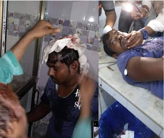 BJP workers attack khanakul, Hooghly
