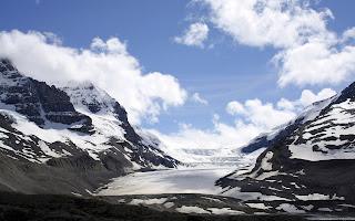 Snowy Valley Nature HD Wallpaper