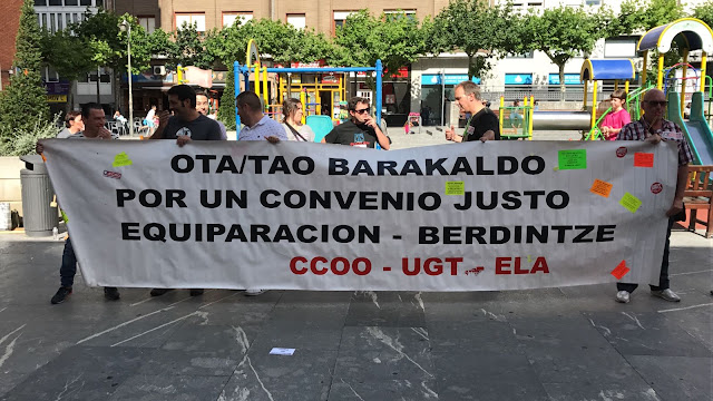 Protesta de los trabajadores de la OTA