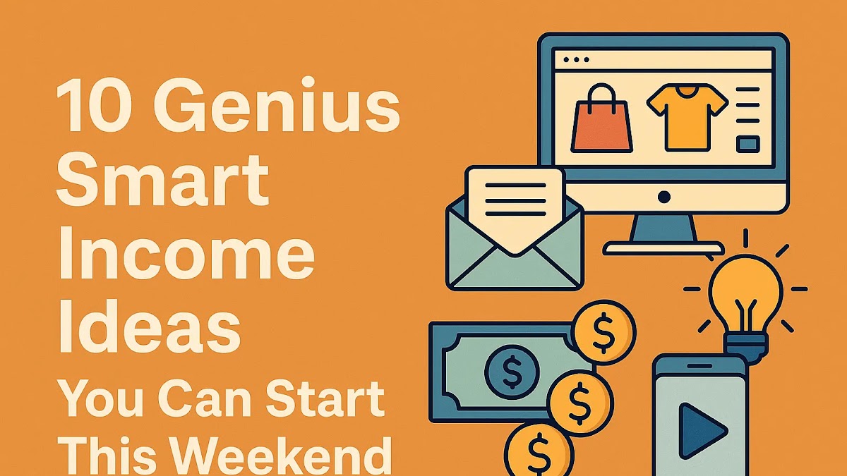 10 Genius Smart Income Ideas You Can Start This Weekend