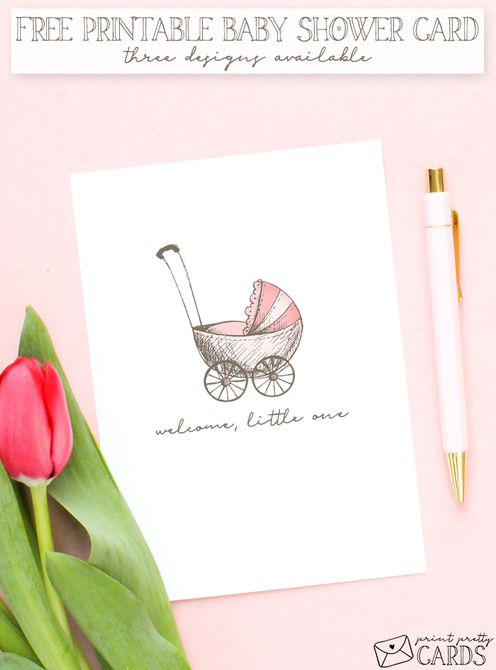 Free Printable Baby Shower Card Print Pretty Cards