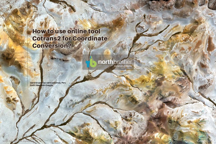 Howto use online tool Cotrans 2 for Coordiante Conversion