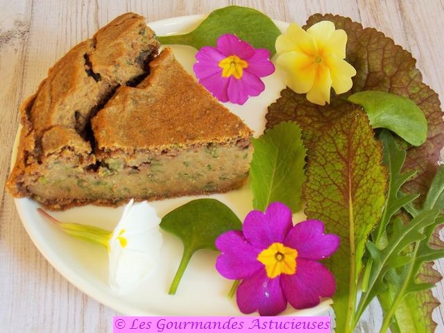 Gâteau Vegan aux lentilles et aux orties