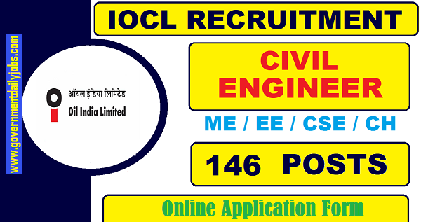 OIL INDIA RECRUITMENT 2021 NOTIFICATION FOR 146 GRADE VII POSTS-OIL CAREERS- APPLY ONLINE
