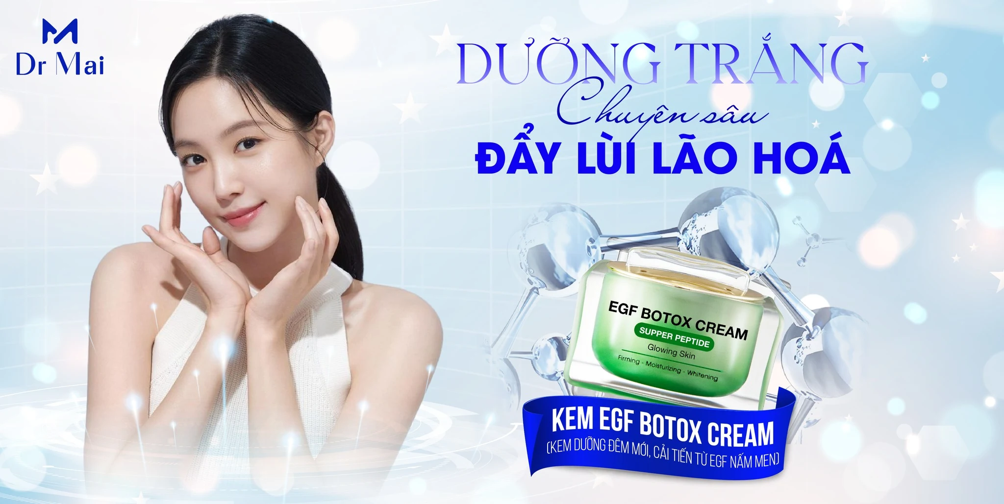 Kem EGF Botox Nmn 1000 giúp dưỡng trắng, ngừa lão hóa