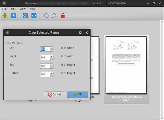 PDFShuffler crop PDF