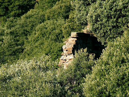 Restes de l'església de Sant Martí als peus del Tagamanent