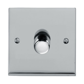 The Heritage Brass R02.871/400 - Victorian Elite Single Dimmer in Polished Chrome