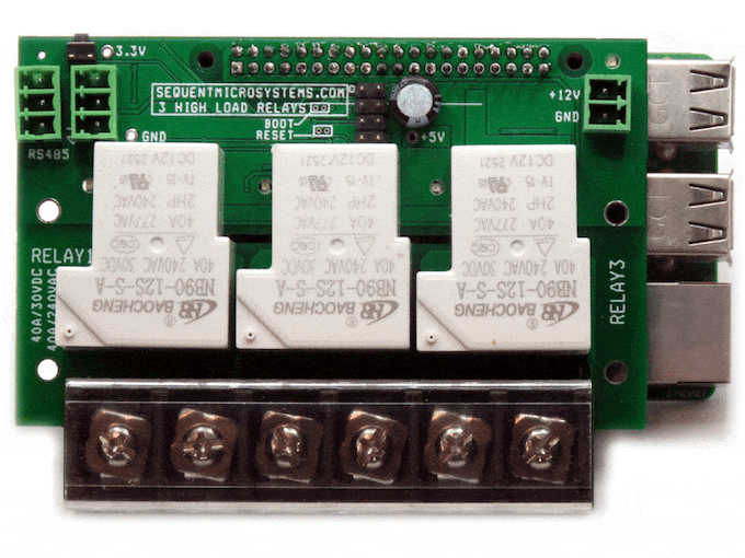 3 High Load Relays for Raspberry: Switch Power to 1000 Homes