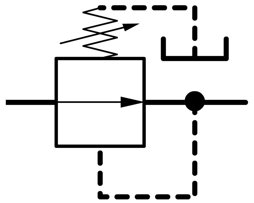 Sequence valve symbol
