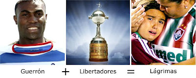 Matemática dos Famosos - Guerrón + Libertadores = Lágrimas