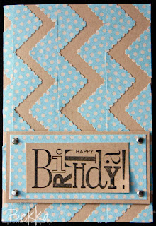 Chevron Pattern Birthday Card