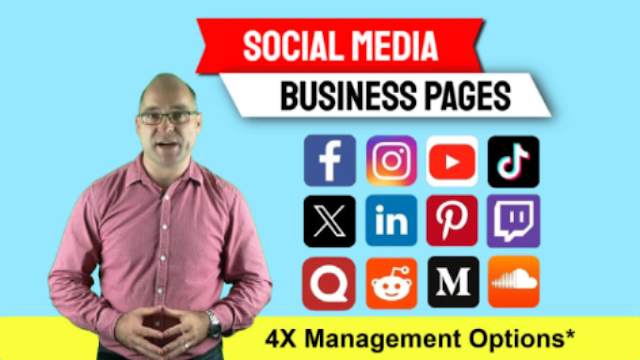 I will create social media business pages