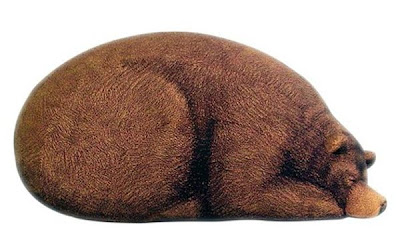 Bear Bean Bag Grizzly Sleeping