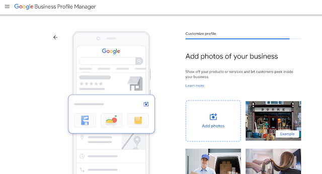 Add photos of your business - GMB
