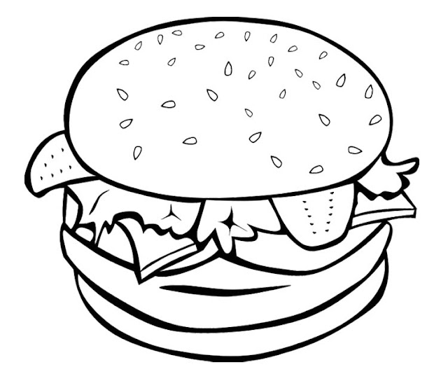 hamburguesas para pintar