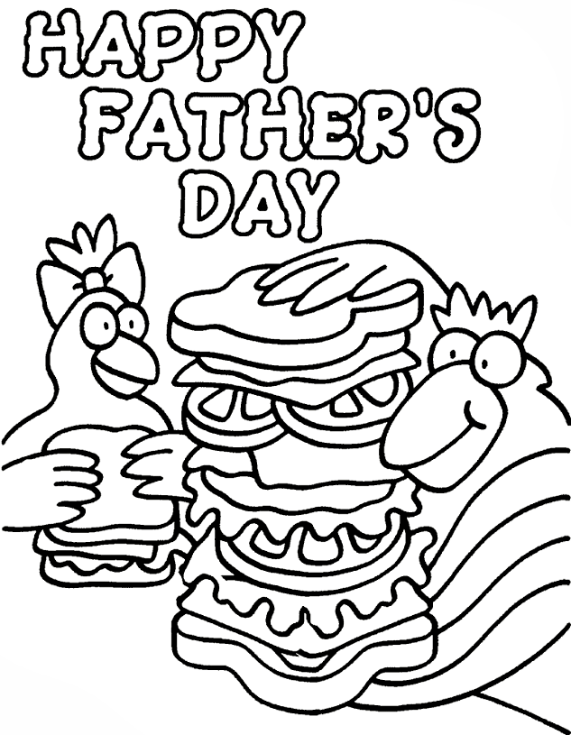 Fathers Day Coloring Pages Kids 5