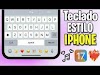 Teclado estilo iPhone : iOS17, español, nuevos emojis y sonido.