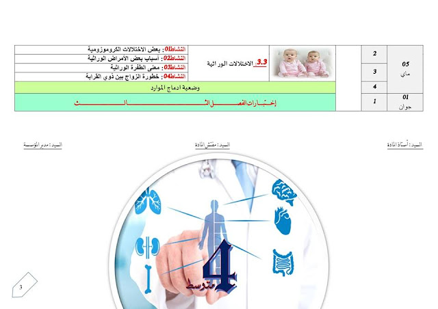 التدرج السنوي للعلوم الطبيعية السنة الرابعة متوسط 2019 2020 للاستاذ مصطفى بوشيخي