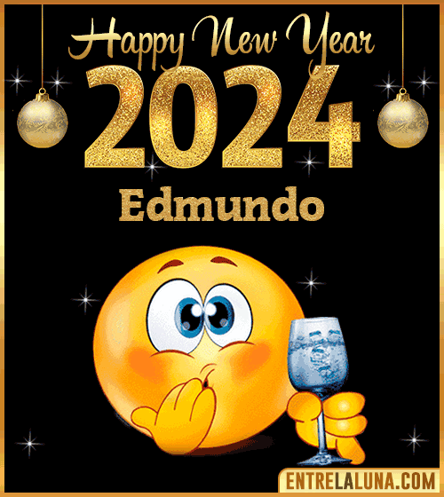 Gif wishes Happy New Year 2024 animated Edmundo