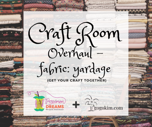 Craft Room Overhaul: Fabric Yardage {it gets worse before it gets better}