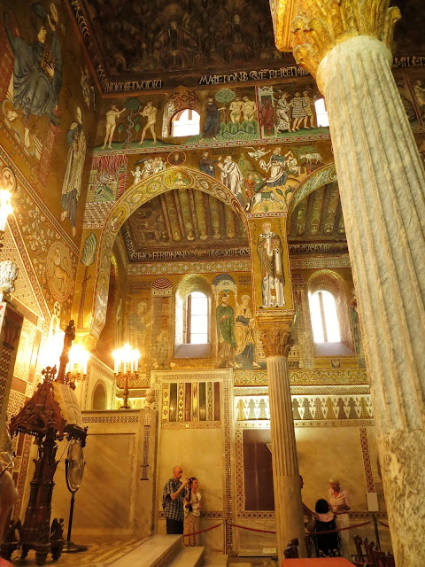 Mosaici sulle pareti della Cappella Palatina di Palermo