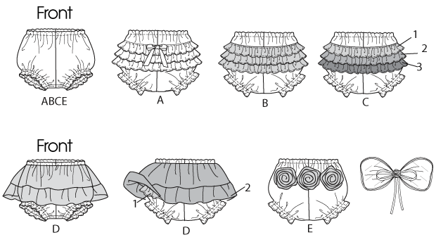 Shorth dresses show diapers