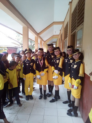Siswa SMP di Pakuhaji Adakan Pengenalan Paskibra di SDN Kramat I