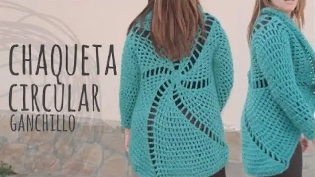 Chaqueta Circular a Crochet