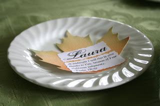 Memorable Thanksgiving Place Card Holders