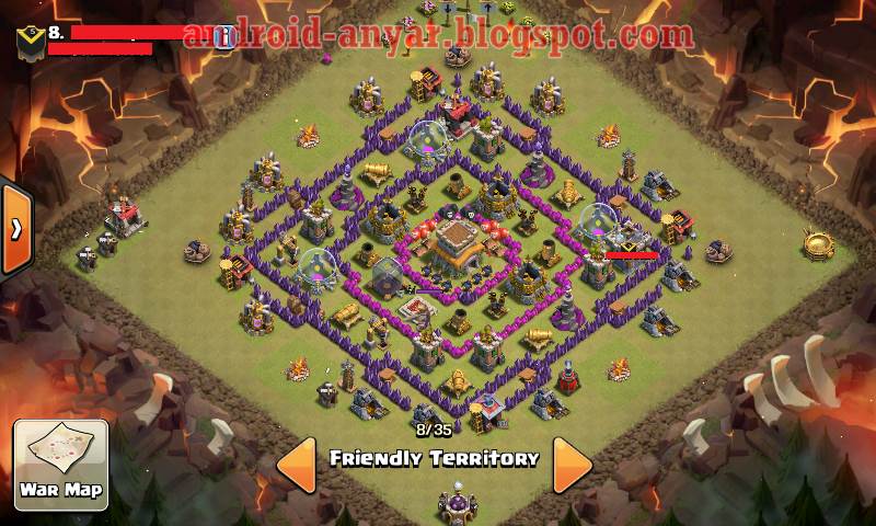 COC War Base TH 8 Terkuat Air Sweeper Anti Naga Terbaru - AndroID 2017