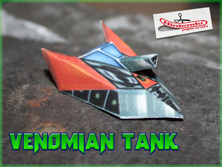 Star Fox 64 Venomian Tank Papercraft