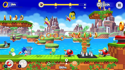 Tampilan Game Sonic Runners Adventure Android