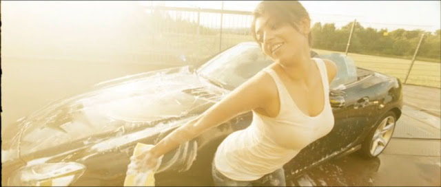 Kajal Agarwal Car Washing,Kajal Car Washing Hot Pics