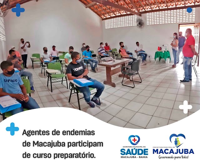 Agentes de endemias de Macajuba participam de curso preparatório