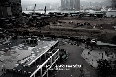 Demolition of Star Ferry Central Pier, Hong Kong, 2008