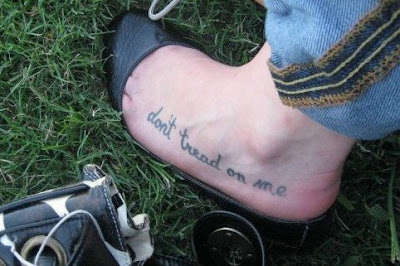 tattoo quotes on foot