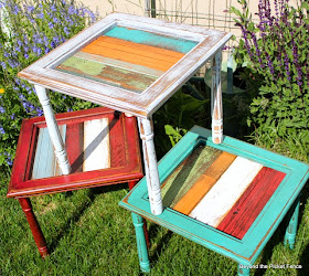 Fun side table ideas http://bec4-beyondthepicketfence.blogspot.com/2014/06/i-will-take-mine-on-side-fun-table-ideas.html