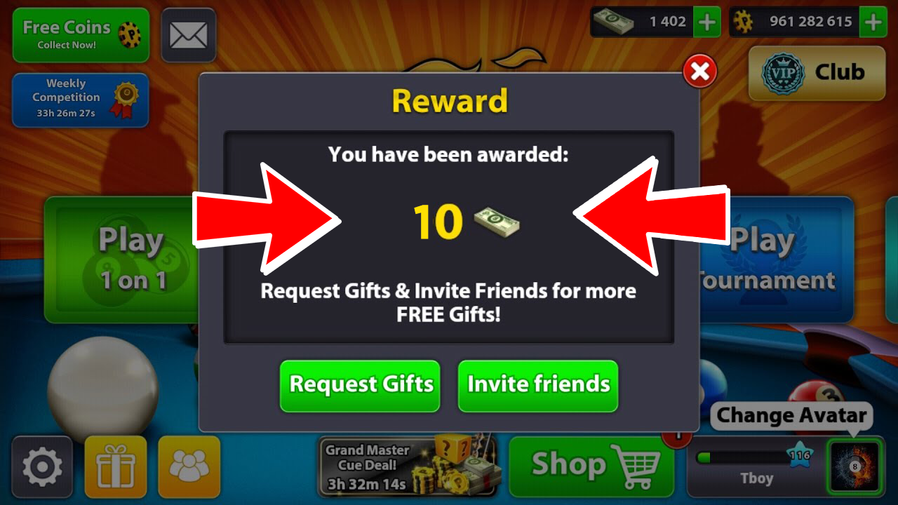 8 Ball Pool - Free 10 CASH Reward By Instant App Trick 100 ... - 