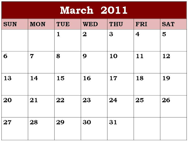 calendar template march 2011. Jan march -april--calendar