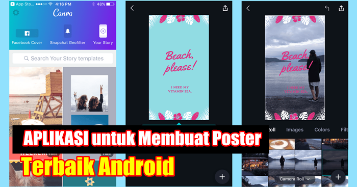 5 Aplikasi  Terbaik untuk Membuat  Poster  di  Android  Nuisonk