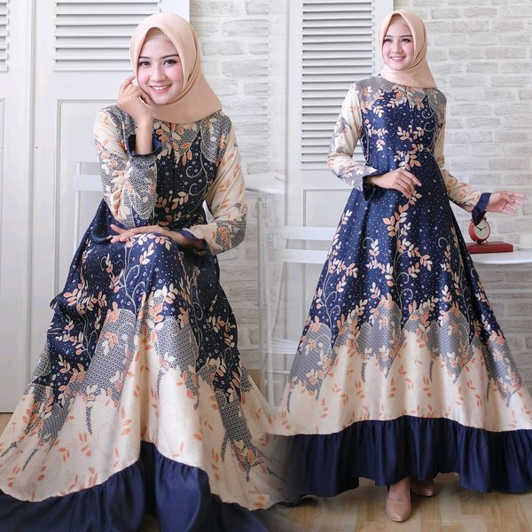 40 Model  Baju  Gamis Batik Untuk Orang  Gemuk Pendek  2021 