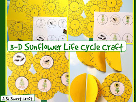 3-D sunflower craftivity