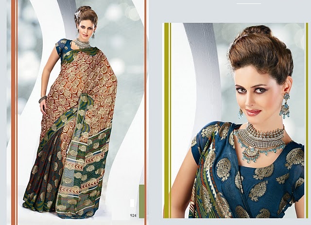 Latest Fashion Party Wear Sarees