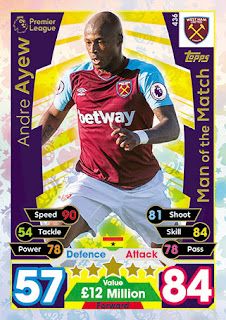 Topps Match Attax 2017-2018 West Ham United Set